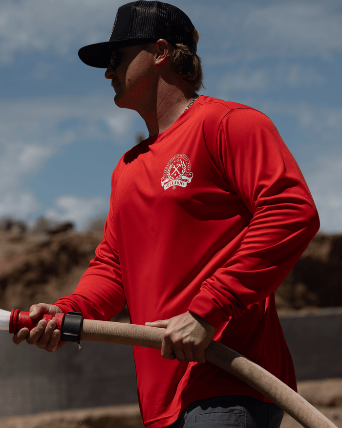 Redefined UV Long Sleeve T-Shirt - Red