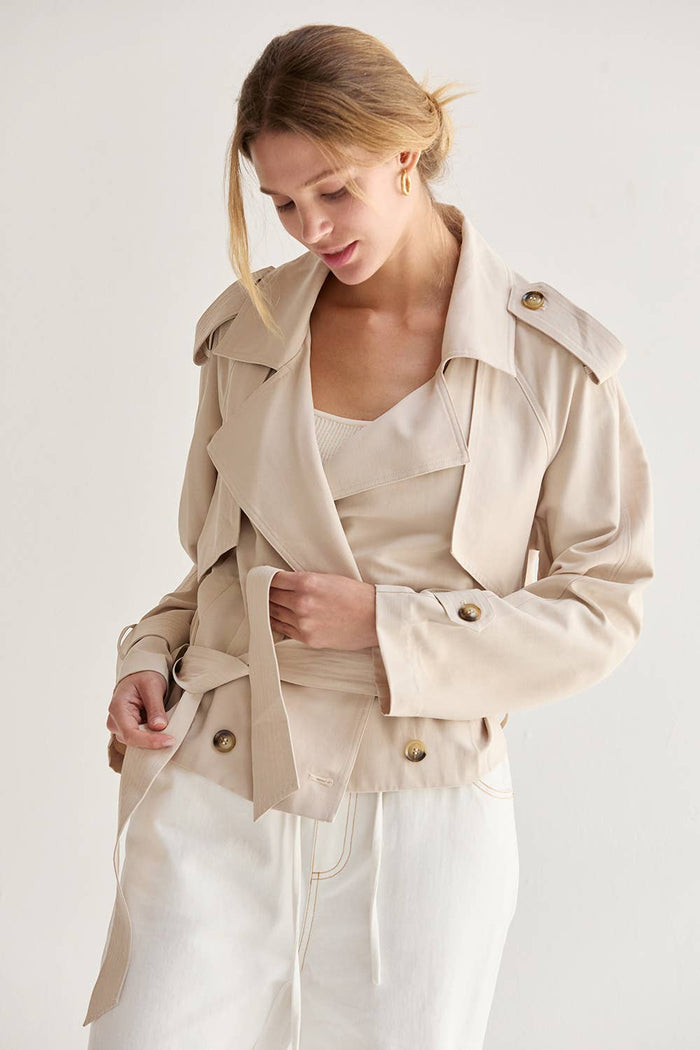 Reese Lightweight Trench | Bone
