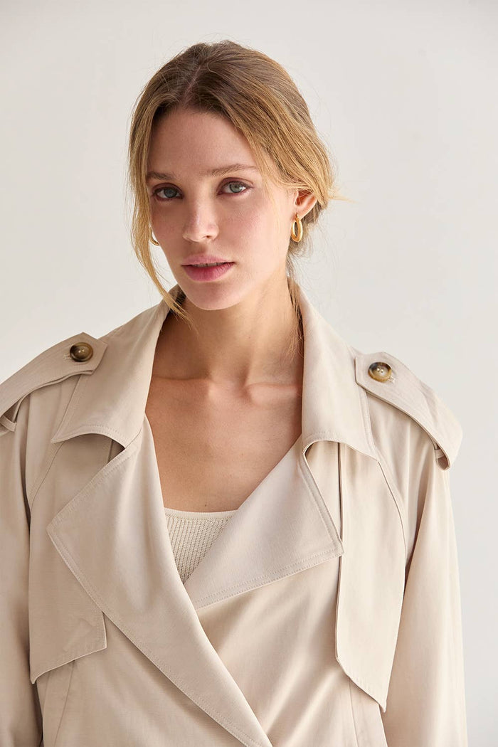 Reese Lightweight Trench | Bone