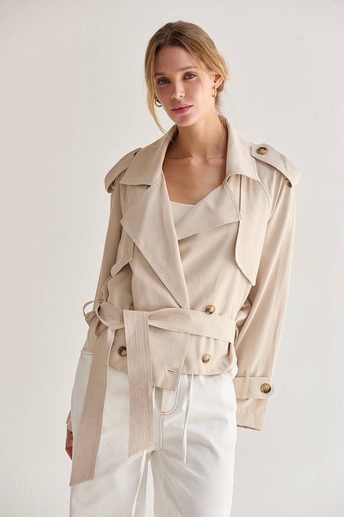 Reese Lightweight Trench | Bone