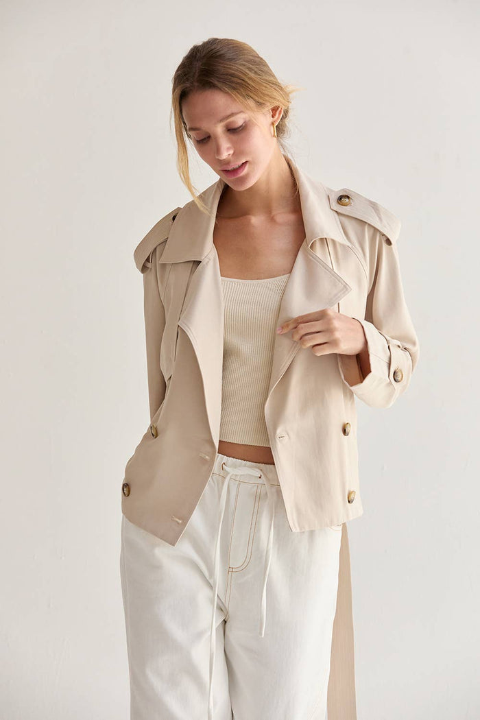Reese Lightweight Trench | Bone
