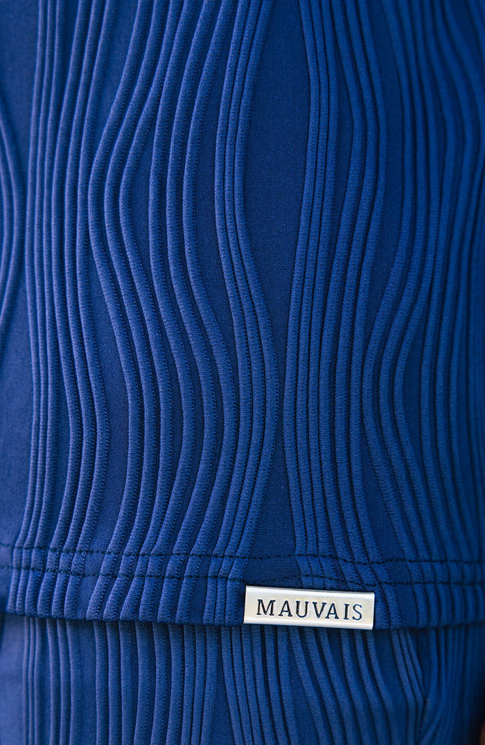 Relaxed Fit Wave Shirt in Navy
