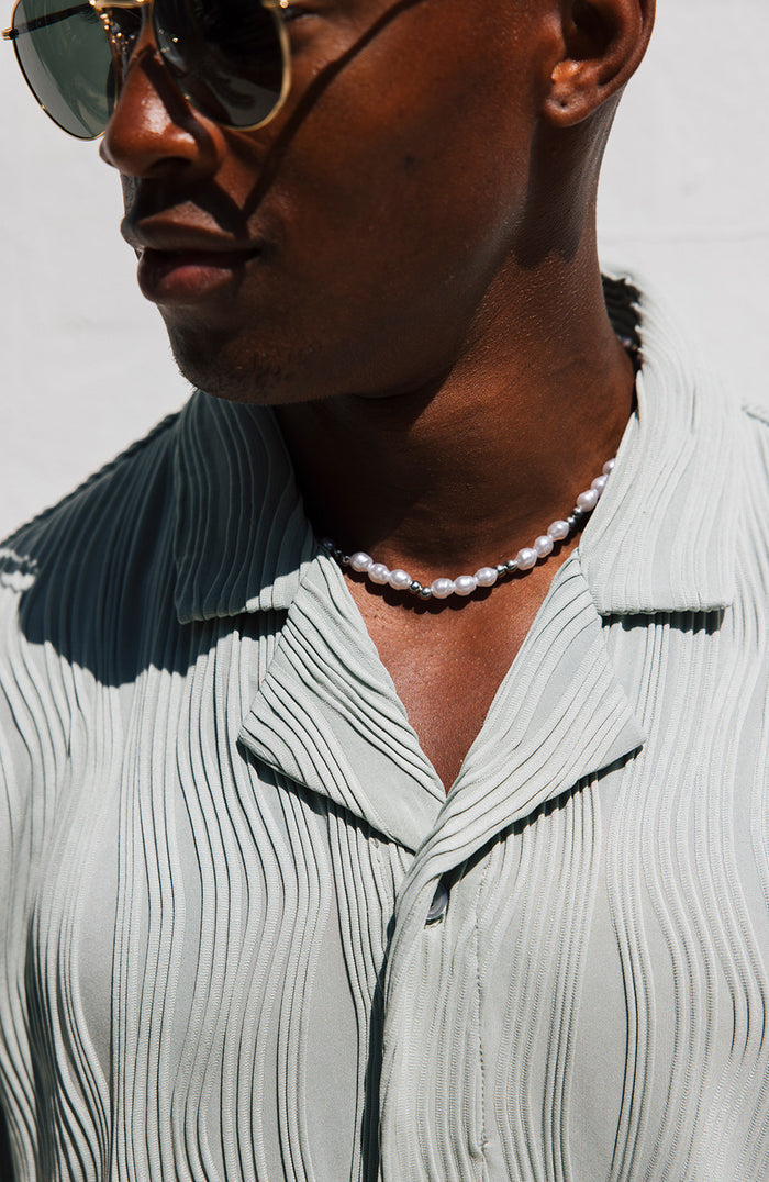 Relaxed Fit Wave Shirt in Sage