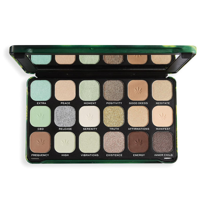 Revolution Forever Flawless Good Vibes Chilled Vibes Eyeshadow Pallete 18 x 0.03oz/ 1.1g