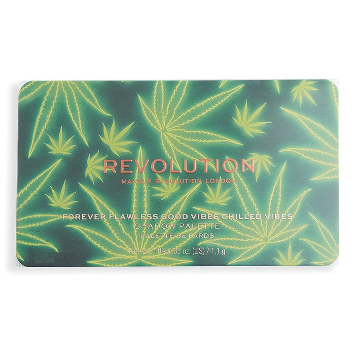 Revolution Forever Flawless Good Vibes Chilled Vibes Eyeshadow Pallete 18 x 0.03oz/ 1.1g