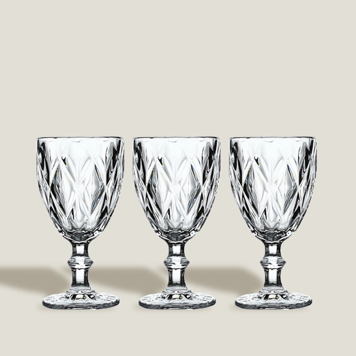 Rhombus  Glass Goblet Set