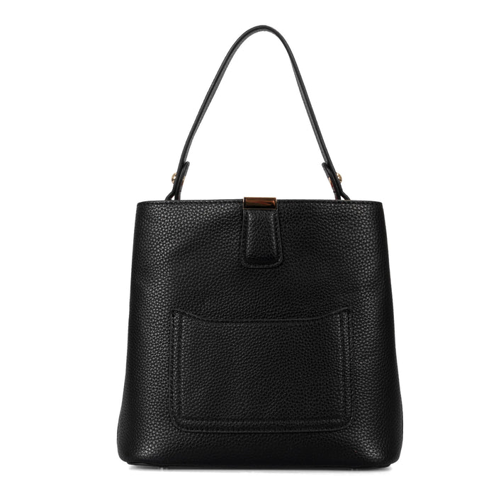 Riona Janis RFID Bucket Bag pebbled - Bentley