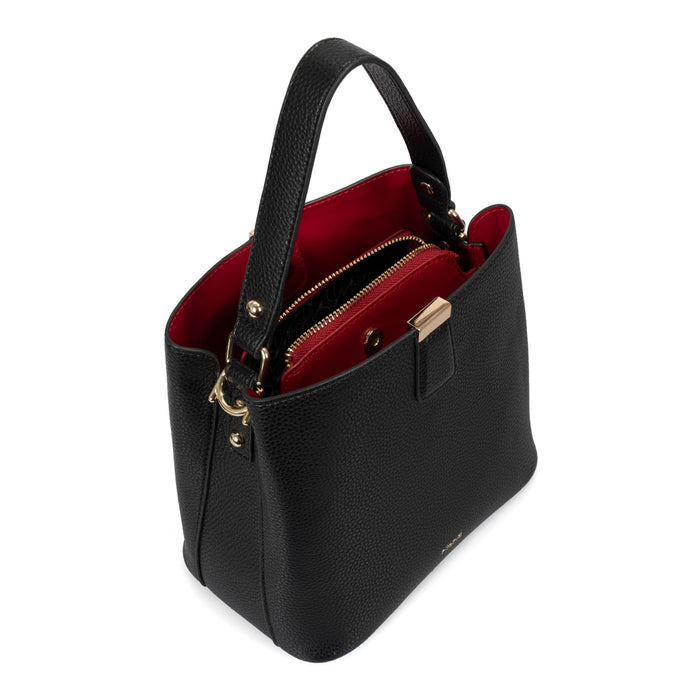Riona Janis RFID Bucket Bag pebbled - Bentley