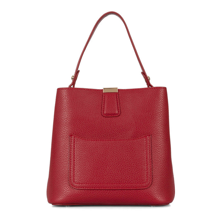 Riona Janis RFID Bucket Bag pebbled - Bentley