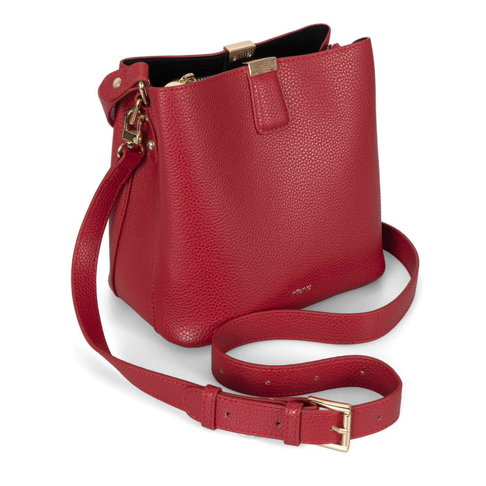 Riona Janis RFID Bucket Bag pebbled - Bentley