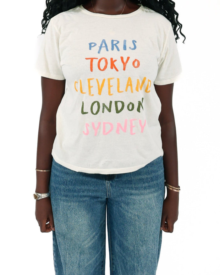 ROCK HALL COLORFUL CITIES FITTED T-SHIRT