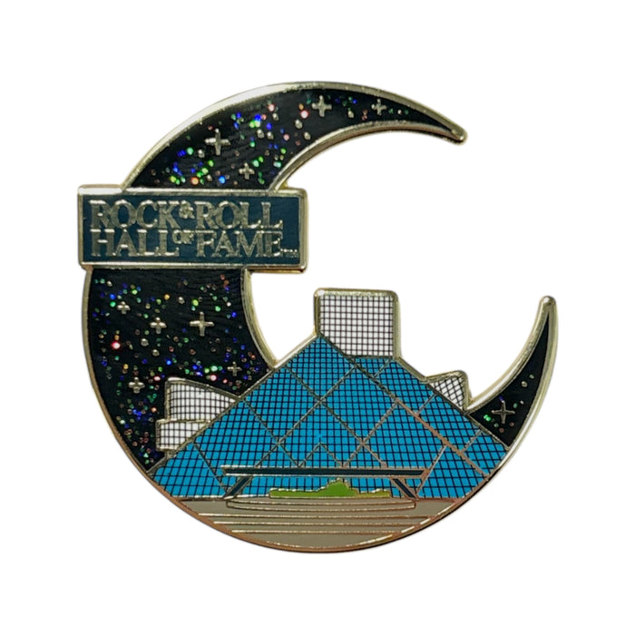 ROCK HALL MOON DANGLE PIN