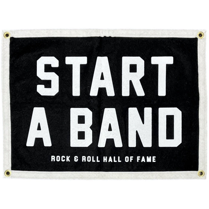 ROCK HALL START A BAND CAMP FLAG
