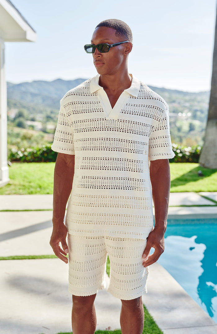 Romano Boxy Polo in White