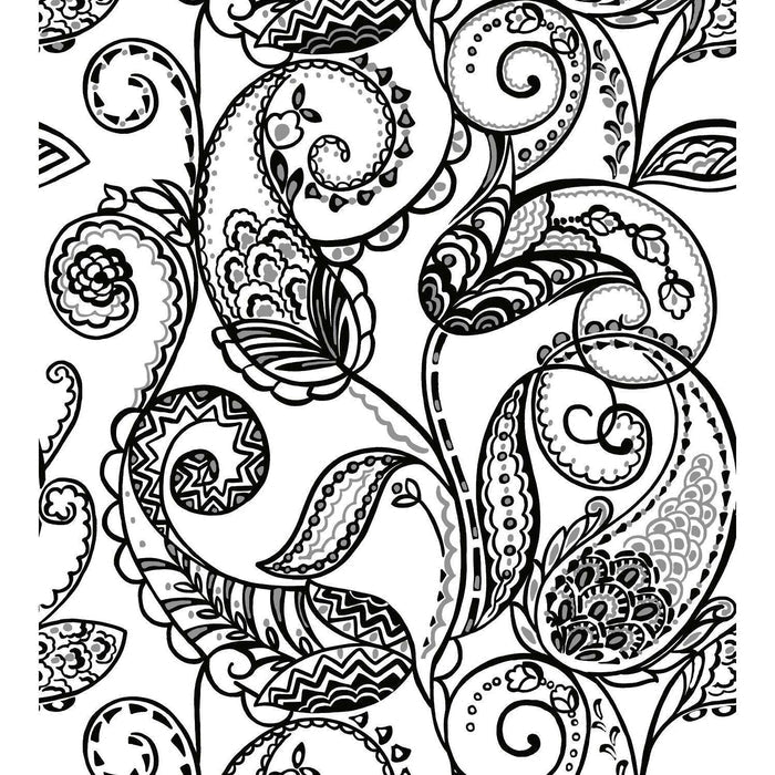 RoomMates Paisley Power Peel & Stick Wallpaper - EonShoppee