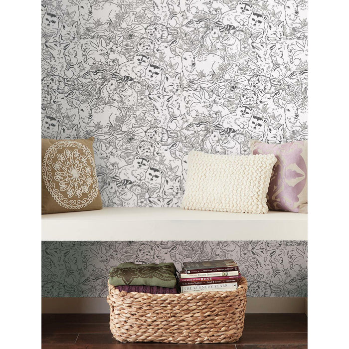 RoomMates Woodland Sketch Peel & Stick Wallpaper - EonShoppee