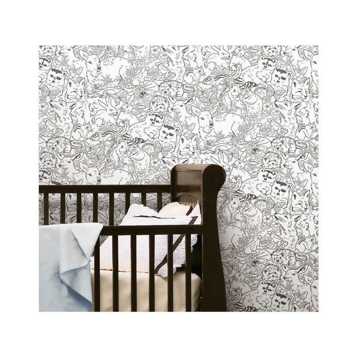 RoomMates Woodland Sketch Peel & Stick Wallpaper - EonShoppee