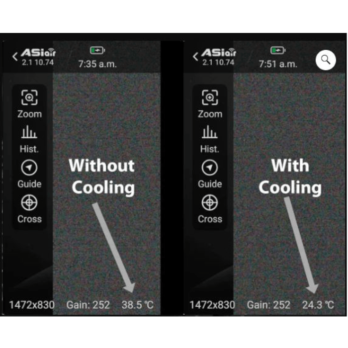 Rouz Astro Active Cooling Kit for ZWO ASI Uncooled Cameras (ACK) - Astronomy Plus