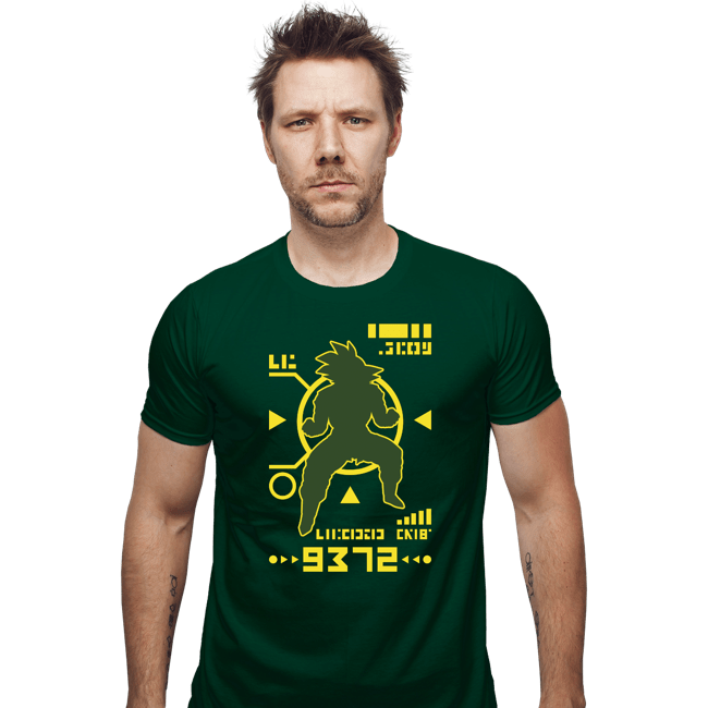 Shirts Fitted Shirts, Mens / Small / Irish Green Saiyan Power Over 9000