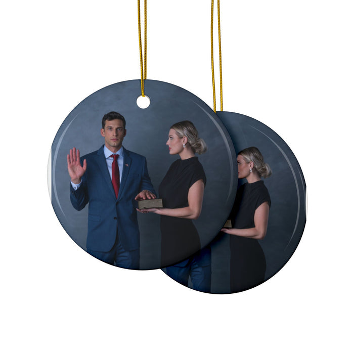 Sam & Nick Ceramic Ornaments, Double-Sided
