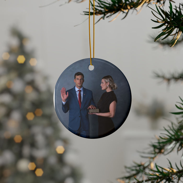 Sam & Nick Ceramic Ornaments, Double-Sided