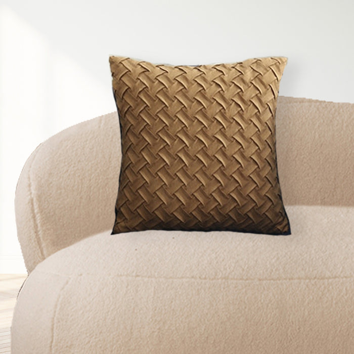 Sand Colors Woven Cushion Cover