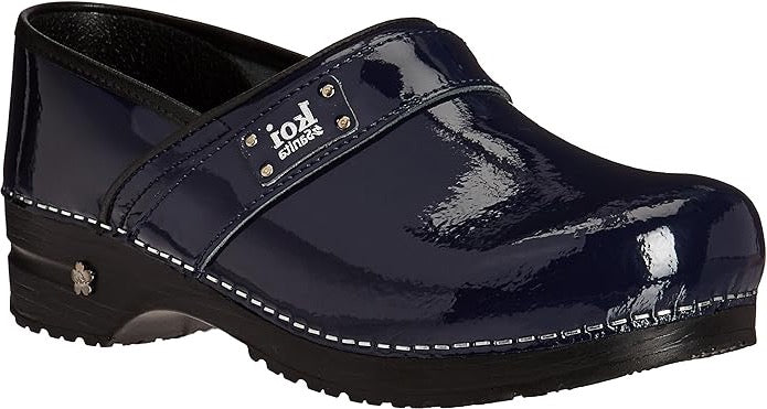 Sanita Navy Blue Lindsey Professional Patent Leather Shoes