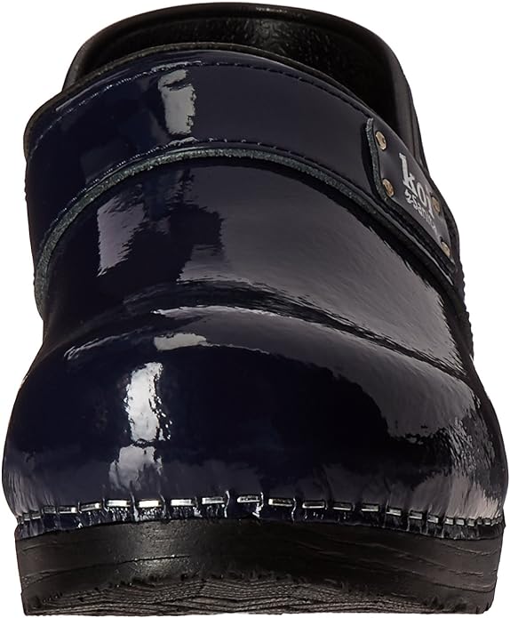 Sanita Navy Blue Lindsey Professional Patent Leather Shoes