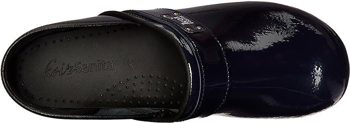 Sanita Navy Blue Lindsey Professional Patent Leather Shoes
