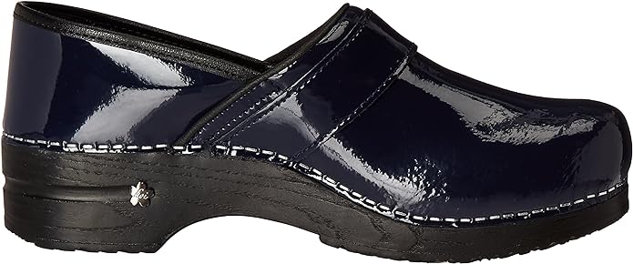 Sanita Navy Blue Lindsey Professional Patent Leather Shoes