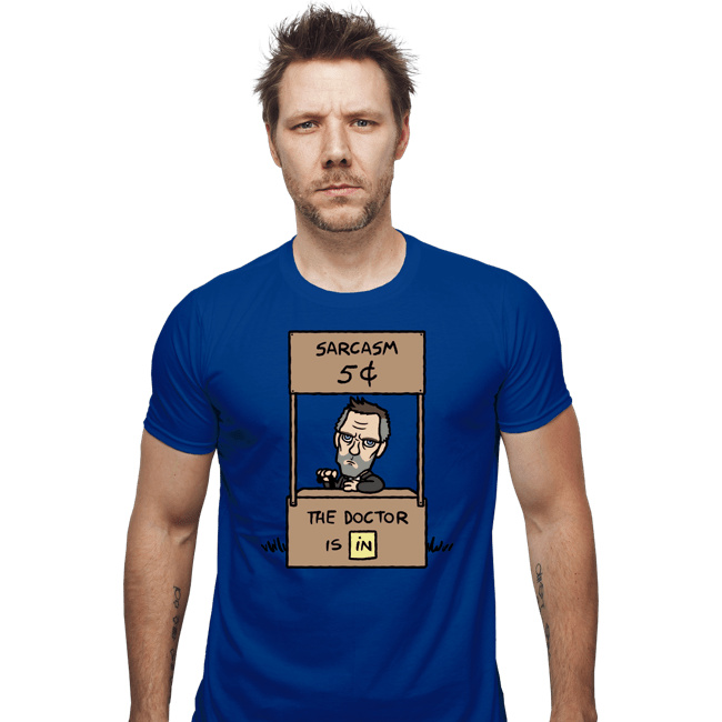 Secret_Shirts Fitted Shirts, Mens / Small / Royal Blue Sarcasm Stand