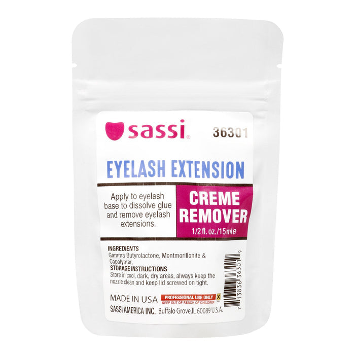 Sassi Eyelash Extension Glue Creme Remover 1/2oz - ikatehouse