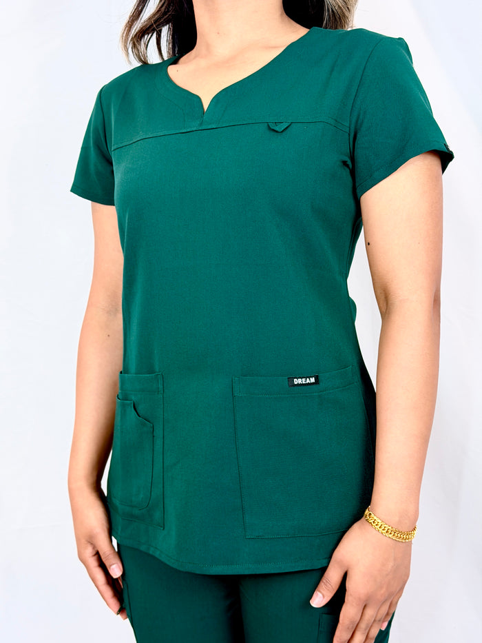 XS (AU 6) / Dark Green  (Heart Neck)