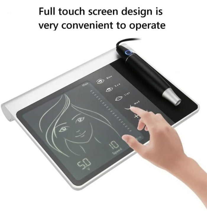 SD Cosmetics Care Silver Permanent Makeup Digital Machine - LCD Touch Screen & 4500mAh Battery - SD Cosmetics Care