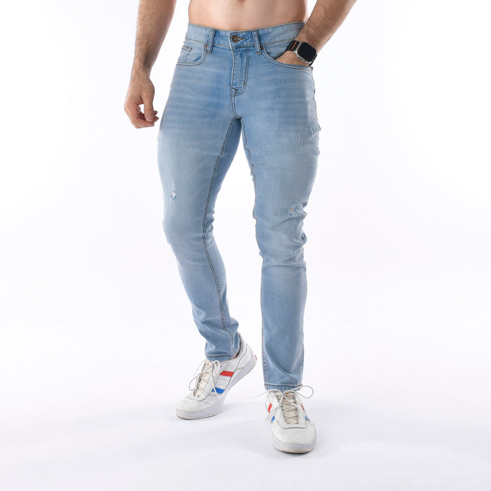 Semi Ripped Muscle Fit Jeans - IRONGEAR Fitness