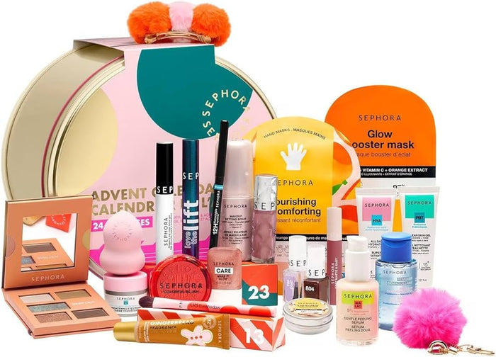 SEPHORA Advent Calendar Calenderier De L'avent 24 Surprises makeup bath skincare & accessqries