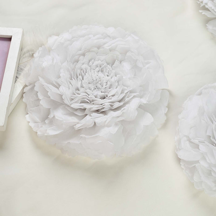 White peony flower decoration on a soft backdrop. #whtbkgd