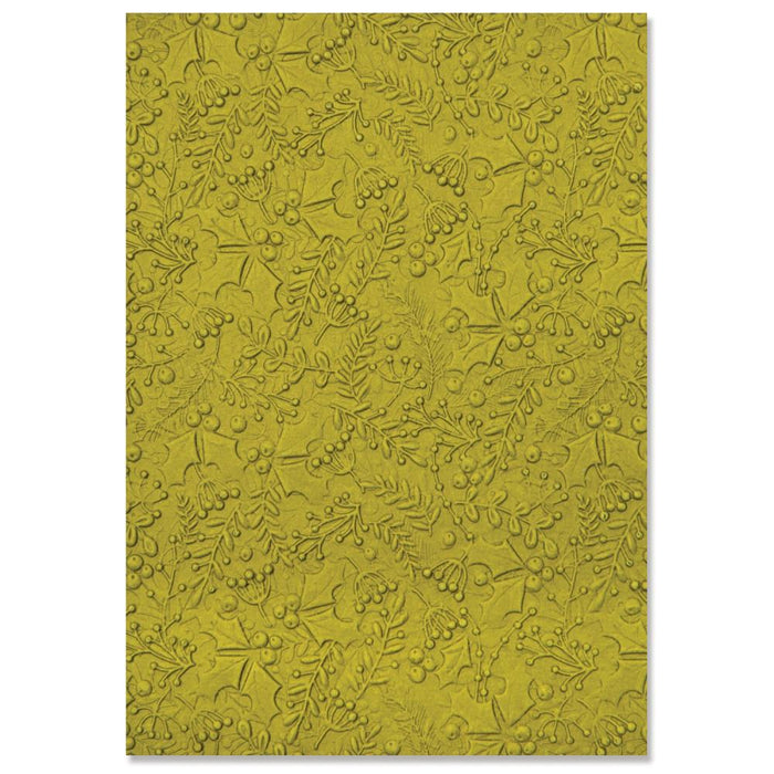 Sizzix - 3D Textured Impressions By Kath Breen - Winter Foliage. Show your artistic style using the Sizzix Art Nouveau 3-D Textured Impressions Embossing Folder. Available at Embellish Away located in Bowmanville Ontario Canada.