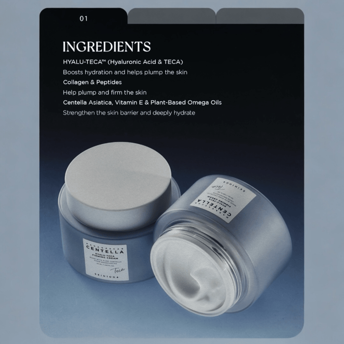 SKIN1004 Madagascar Centella HYALU - TECA Firming Cream 50ml SKIN1004 كريم شد البشرة مدغشقر كينتيللا هيالو - تيكا - Princess Cosmetics Qatar