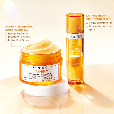 Skintific Vitamin C Brightening Boost Moisturizer 30g مرطب سكينتيفيك بفيتامين سي لتفتيح البشرة - Princess Cosmetics Qatar