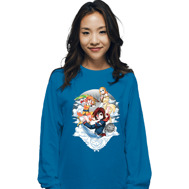 Long Sleeve Shirts, Unisex / Small / Sapphire