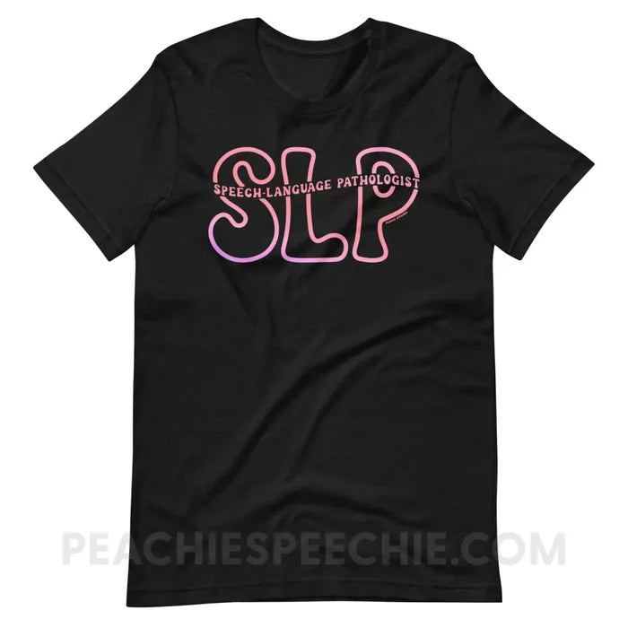 SLP Passthrough Premium Soft Tee - Black Heather / XS - peachiespeechie.com