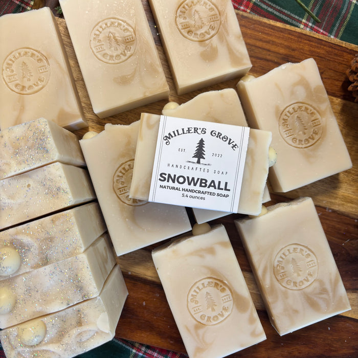 Snowball soap bar
