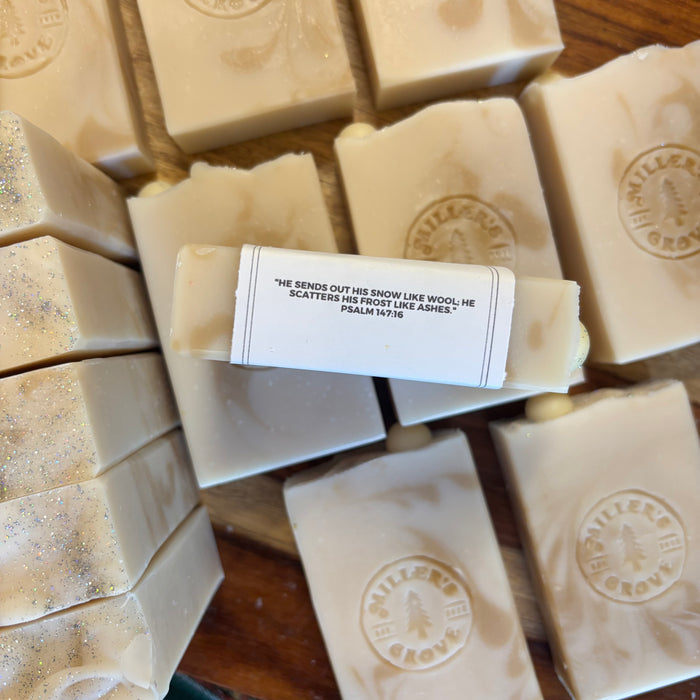 Snowball soap bar