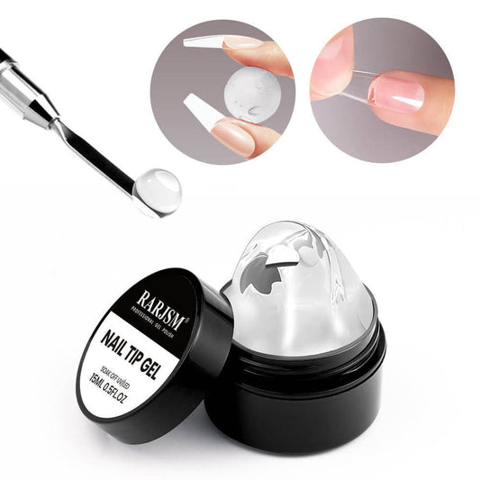 Rarjsm Solid Nail Tip Gel-Fake Nails Solid Builder Gel
