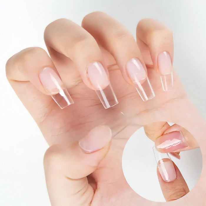 Rarjsm Solid Nail Tip Gel-Fake Nails Solid Builder Gel