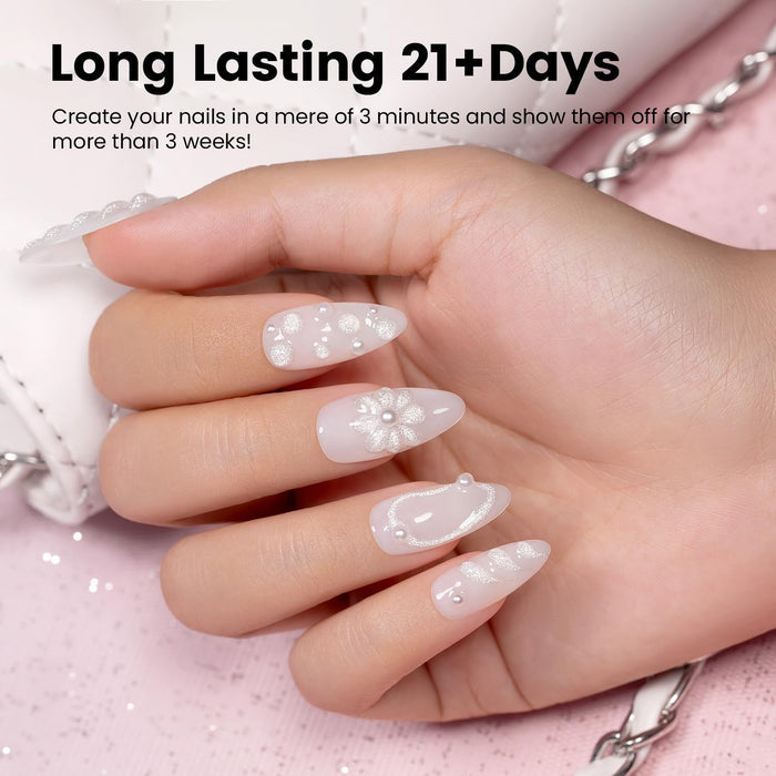 Sparkle Silver No-Wipe 3D Sculpting Gel for Nail Art Designs