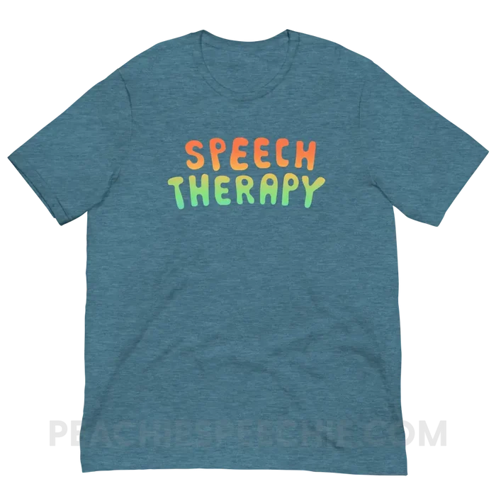 Speech Life Stuff - Special Edition Premium Soft Tee - Heather Deep Teal / S - T-Shirt - peachiespeechie.com