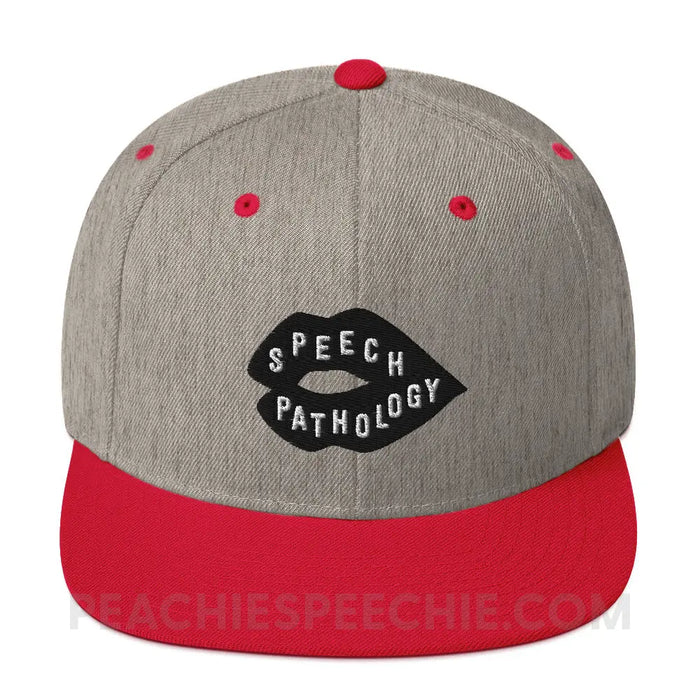 Heather Grey/ Red