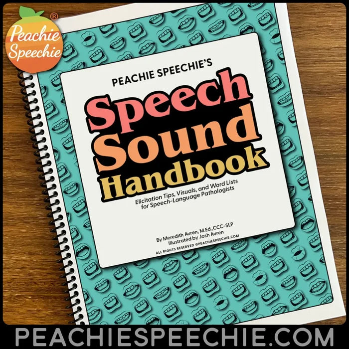 Speech Sound Handbook by Peachie Speechie - Materials peachiespeechie.com